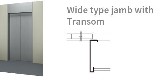 Wide type janb width Tramsom