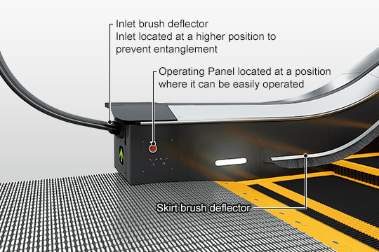 TOSHIBA ESCALATOR safety devices