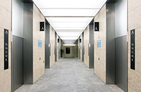 Elevator hall of Double Deck Elevators