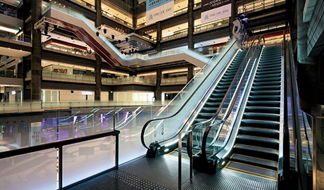 Exterior view of escalator (North Building)