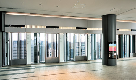 Passenger elevator; 11th floor hall