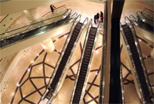 Escalators in Shopping Mall