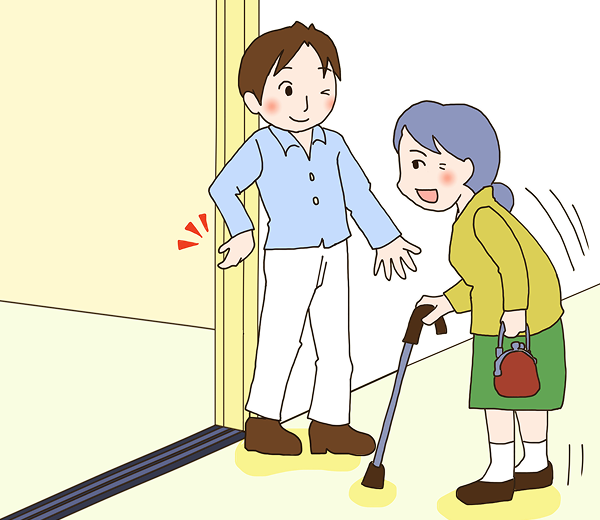 Users who cannot operate wheelchair should always be accompanied by a caretaker. Also, elderly passenger should be accompanied by a caretaker, whenever possible.