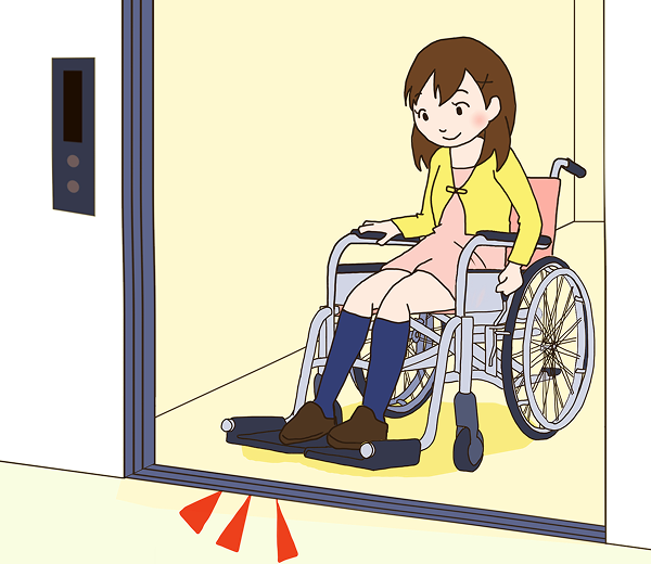 When boarding or exiting in a wheelchair, please proceed slowly. If using a powered wheelchair, set the speed to the lowest setting.