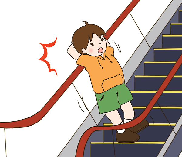 Do not lean against the glass (or a panel).