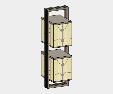 Travel in a high rise building using a high cpacity / high speed shuttle elevator