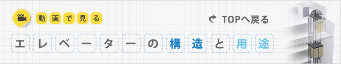 動画で見るエレベーターの構造と用途TOPへ戻る