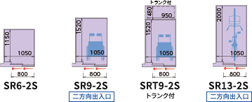 標準形 住宅用（P形） 2枚戸片開き（2S）