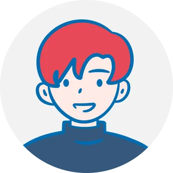 男性のプロフィールイラスト