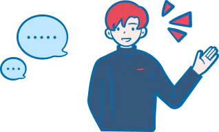 Interviewコメントのイラスト