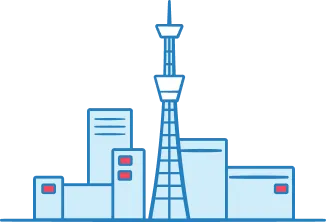 街のビルのイラスト2