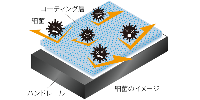 細菌類とウイルスのイメージ
