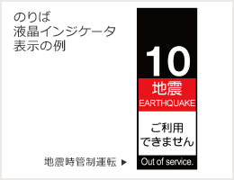 のりば 液晶インジケータ 表示の例